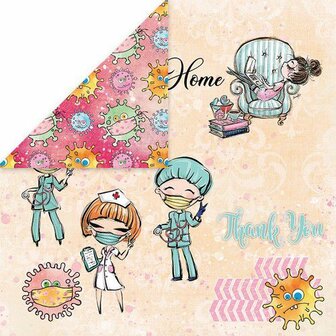 Craft&amp;You Stay at home BIG Paper Set 12x12 12 vel